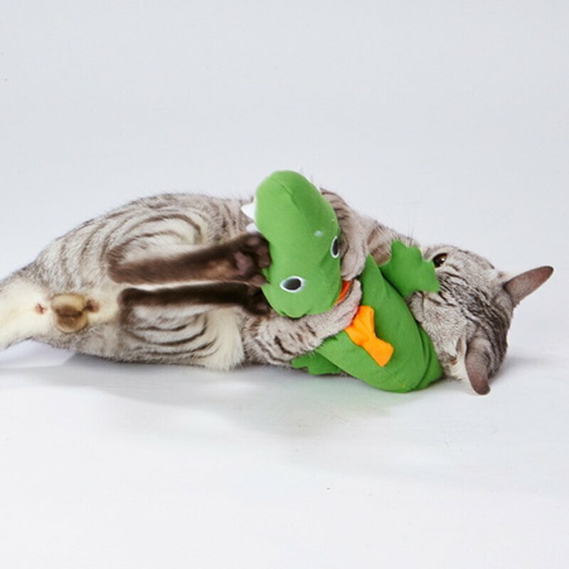 Petio軟綿綿踢踢公仔.含木天蓼（鱷魚）#G156 W26222