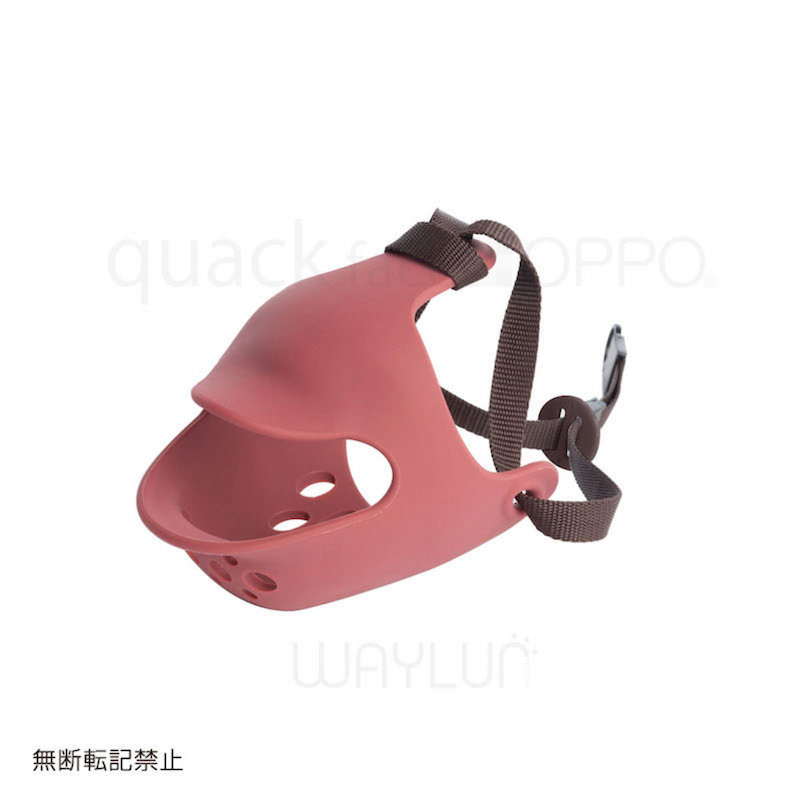 犬用面罩式鴨咀口罩 M (紅色) #P21
