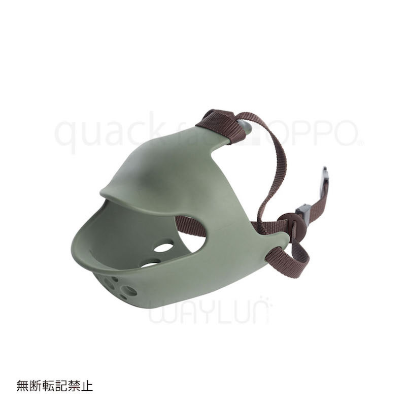 犬用面罩式鴨咀口罩 M (綠色) #P22