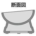 Add Mate斜口陶瓷高腳防滑狗碗 S（藍底）#F157 A26513