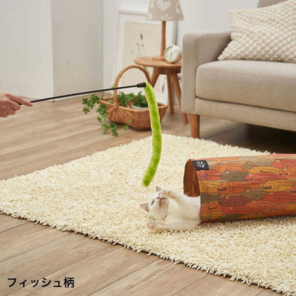 Ethical Door 可洗環保牛皮紙貓隧道 (魚) #G139 W26490