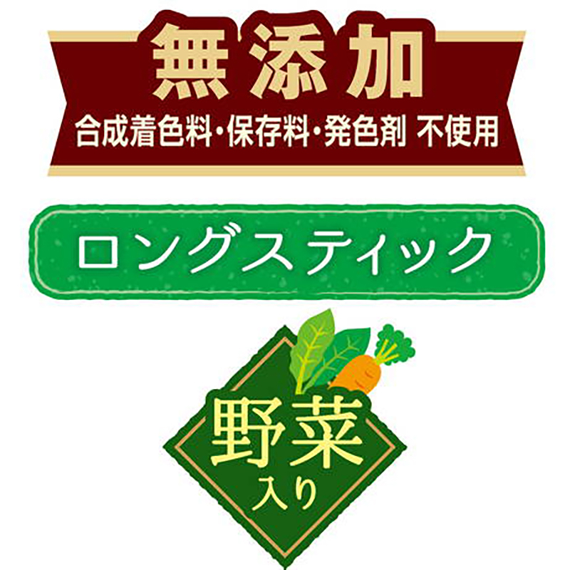 Petio 日本產 無添加柔軟雞柳肉野菜長條  狗小食160g #A248 W14035