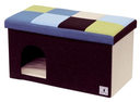 Porta House & Stool Blue Mosaic Wide #F105 W25497