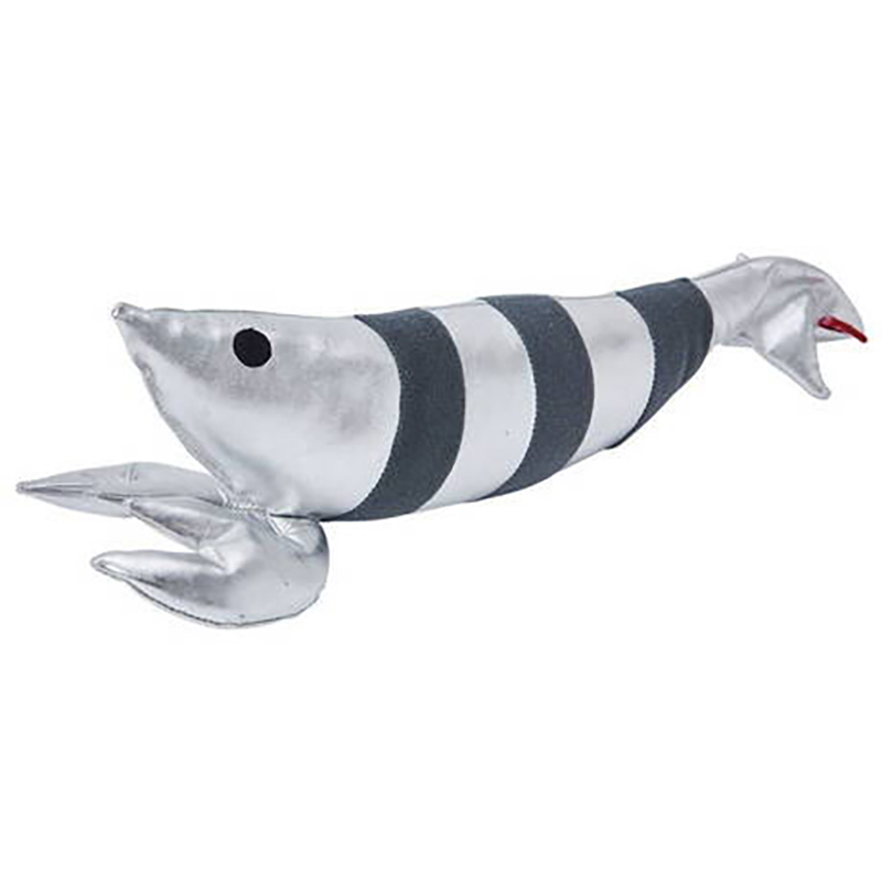Kicking Stuffed Cat Toy with Catnip (Silver Lobster) #G205 W27188