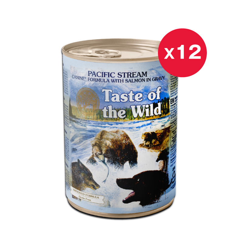 無穀物 湯汁煮三文魚粒（成犬糧）原箱12罐 X82