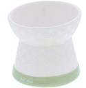 Add Mate Bevel Angle Raised&Anti-slip Ceramic Dog Bowl M Size (Green Bottom)  #F158 A26514