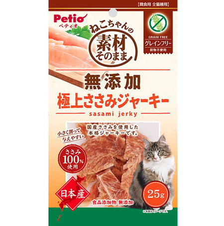 [90602558] Petio 日本產天然無添加風乾極上雞柳肉(無穀物)貓小食25g W13637#B99