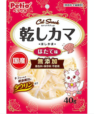 [90603133] Petio 日本產 無添加白身魚魚乾 (扇貝味)(牛磺酸+) 貓小食 40gW14081#B145
