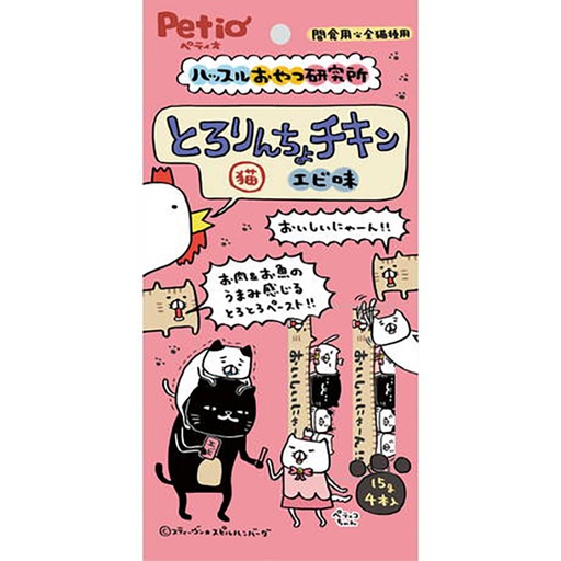 [90603130] Petio  Hustle Snack Laboratory Cat Tororincho Chicken Paste(Shrimp Flavor)W13993#B155