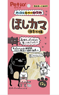 [90603132] Petio Hustle Snack Laboratory HOSHIKAMA Whitefish Slice w/Taurine for cat (Scallop Flavor) 12gW14033#B157