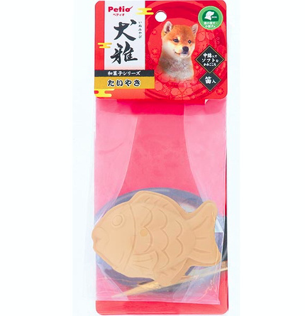 [91602534] Petio犬雅和菓子系列 柔軟乳膠狗玩具（鯛魚燒） #G170 W25906