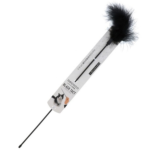 [91602631] necoco BLACK TACT Fluffy Black Feather Cat Teaser #G131 W26451