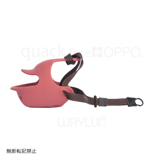 [91601658] 犬用面罩式鴨咀口罩 M (紅色) #P21