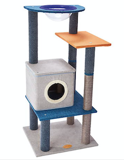 [91603115]  Add Mate Cat Tower Nekomado Float Terrace Cat Pole House(w/Clear Bowl)  #F176 A27094