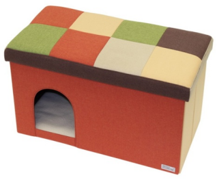 [91601993] necoco House & Stool Orange Mosaic Wide #F107 W25495