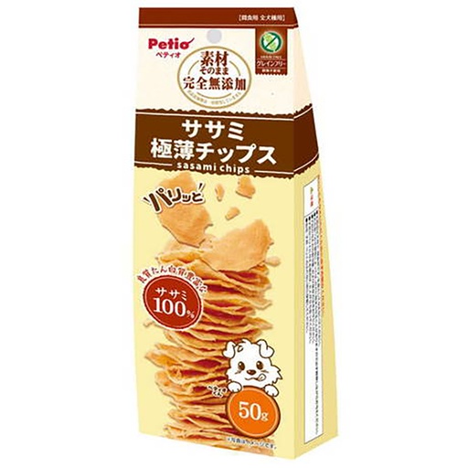 [90503299] Petio  完全無添加 極薄雞柳肉脆片 狗小食 50g #A296 W14112