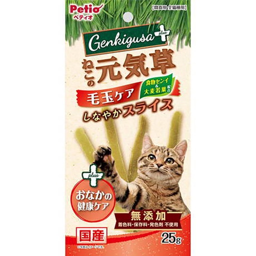 [90603313] Petio 日本產 去毛球&腸胃健康護理貓草切片  貓小食 25g #B164 W14129
