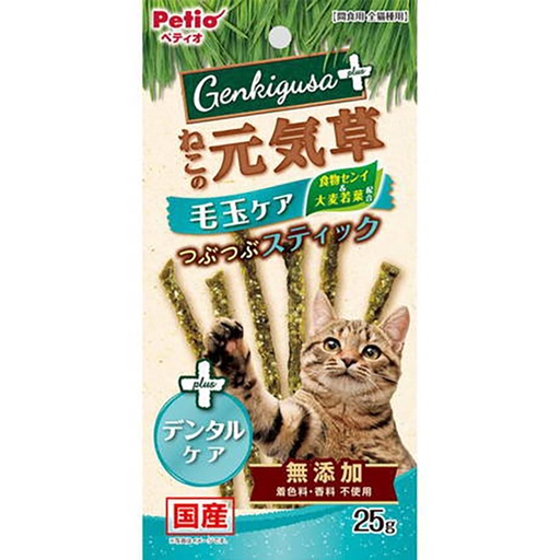 [90603314] Petio 日本產 去毛球&牙齒健康護理貓草顆粒條  貓小食 25g #B165 W14130