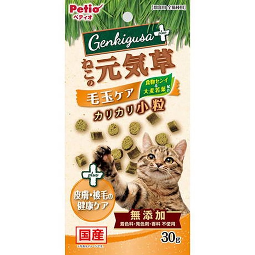 [90603315] Petio 日本產 去毛球&皮膚毛髮護理貓草脆粒粒  貓小食30g #B166 W14131