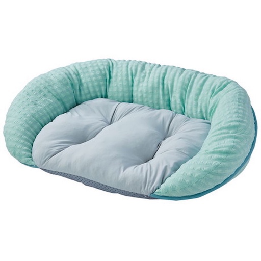 [91603407] Washable Cool Square Pet Bed (Sea Blue L)#H95W27108