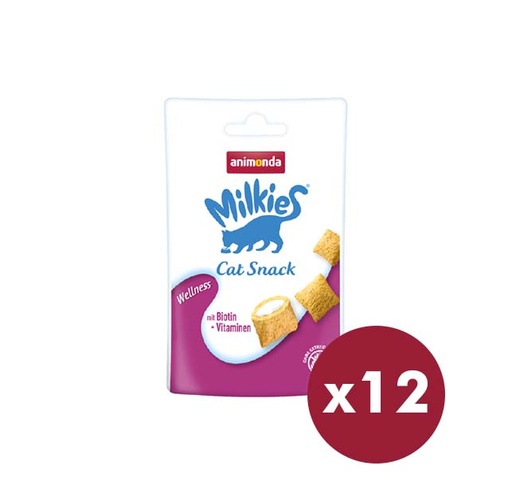 [90601644B] Animonda-Milkies Crunchy SnacksWellness - Grain Free （30gx12）N18