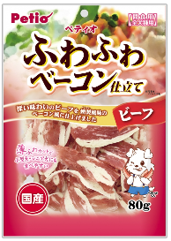 [90501434] Petio日本產 濃厚煙燻牛肉片狗小食 80g #A144 W12407