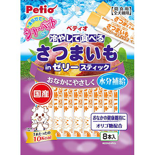 [90503020] Petio 香甜高纖甘薯啫喱條 (腸胃健康&水分補充) (可雪凍) 狗小食 8支裝 #A246 W13879