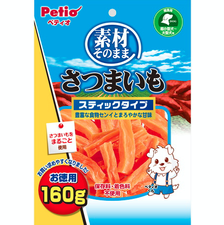 [90501326] Petio 天然原味 香甜高纖甘薯條（腸胃健康） 狗小食150g #A52 W14461
