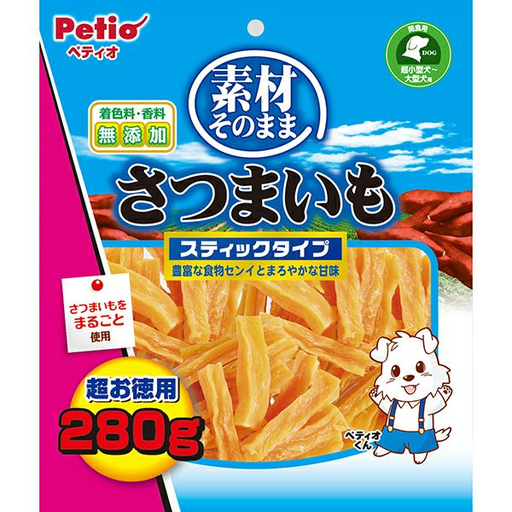 [90501483] Petio 天然原味 香甜高纖甘薯條（腸胃健康） 狗小食280g#A53 W14462