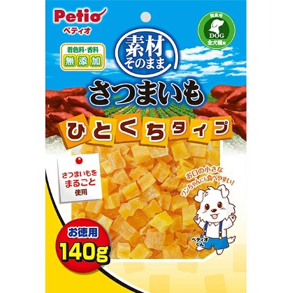 [90501813] Petio天然原味 香甜高纖甘薯粒（腸胃健康）狗小食140g #A54 W14470