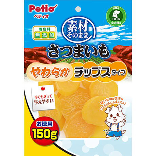 [90503017] Petio天然原味 香甜高纖甘薯軟身圓片（腸胃健康） 狗小食 150g  #A243 W13938