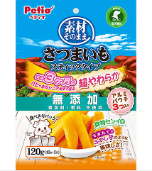 [90503153] Petio 天然原味 無添加超柔軟甘薯條(香甜高纖) 狗小食 120g #A254 W13971