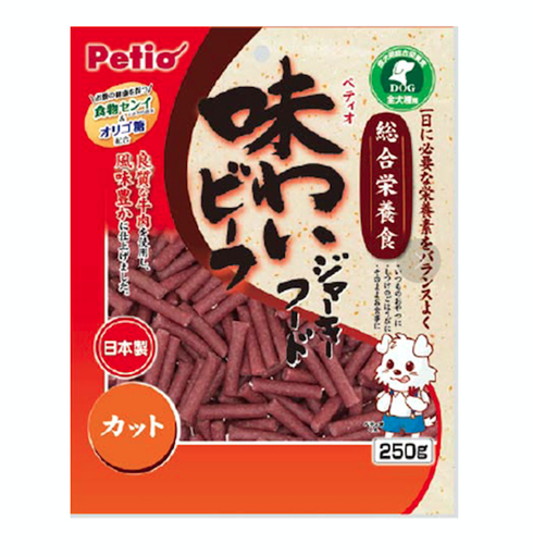 [90502540] Petio 綜合營養 日本產濃郁牛肉粒(腸胃健康)狗小食 250g #A170 W12470