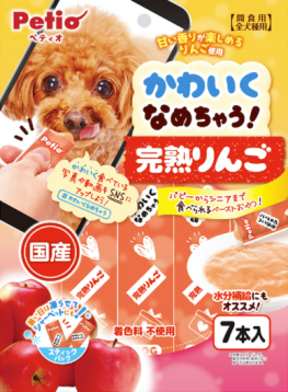 [90502314] Petio日本產完熟蘋果醬(營養&水分補充) 狗小食7支裝  (獨立包裝可雪凍) #A132 W13467
