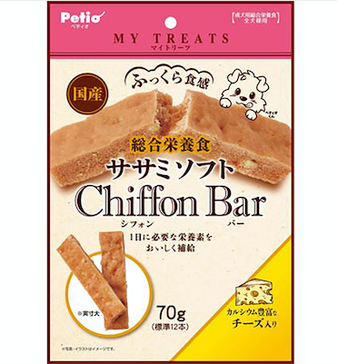 [90503124] My Treats Soft Chiffon Bar Stick with Chicken Tenders&Cheese for dog 70g (Comprehensive Nutritional Diet) #A260 W13965
