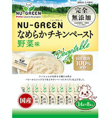 [90503149] Petio  NU-GREEN 無添加 雞肉肉醬 蔬菜味(+鐵質β-胡蘿蔔素)  狗小食 8條 #A270 W14016