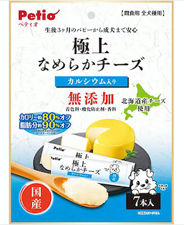[90503141] Petio 極上 北海道産無添加 軟滑芝士醬(+鈣・低脂低卡)7條 #A280 W13983