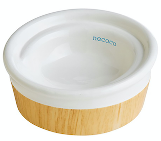[91603178] necoco 木紋陶瓷貓碗 (濕糧專用)#F173 W26511