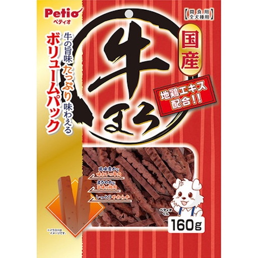 [90503480] Petio 日本產 原味濃郁蒸牛肉條 狗小食 160g #A307 W14191