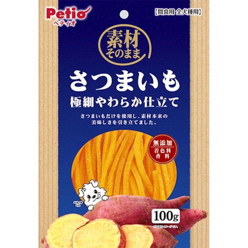 [90503492] Petio 天然原味 香甜高纖極細甘薯條（腸胃健康） 狗小食 100g #A319 W14260